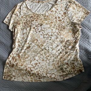 Studio Works Camouflage Tee in Brown and Tan